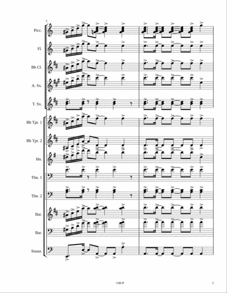 Drake-After Dark Drake-After Dark Marching Band scores gallery preview page 3