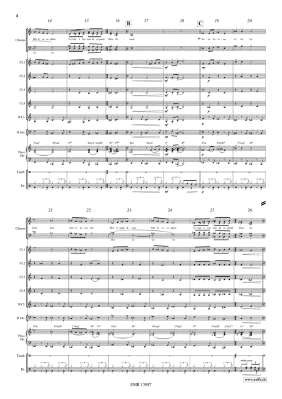 Ox And Donkey Blues Ox And Donkey Blues Clarinet Quintet scores gallery preview page 5