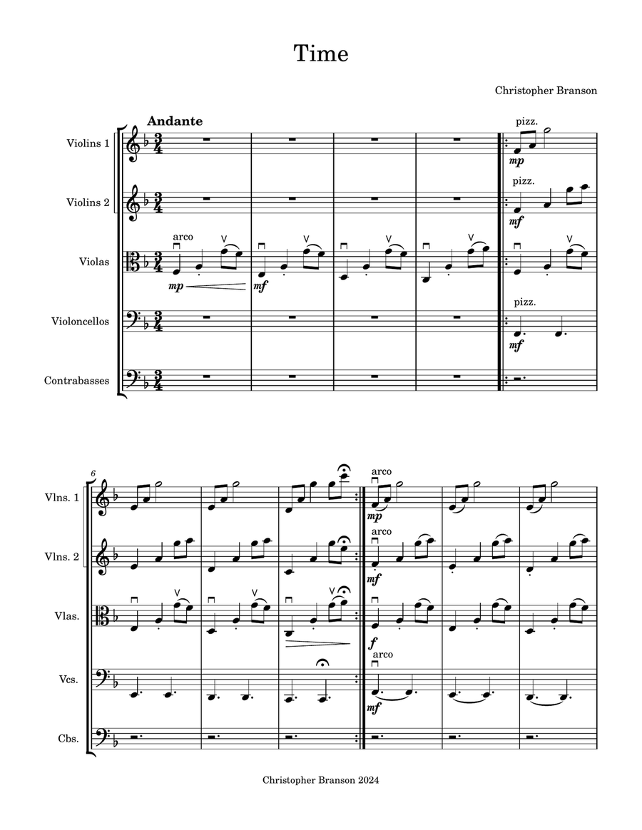 Time Time String Orchestra scores gallery preview page 1