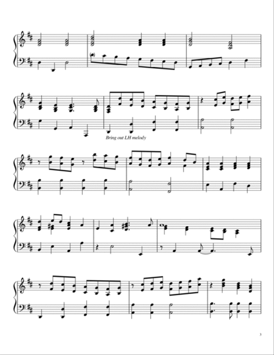 Holy, Holy, Holy (Hymn Tune: Nicaea) Piano Solo scores gallery preview page 3
