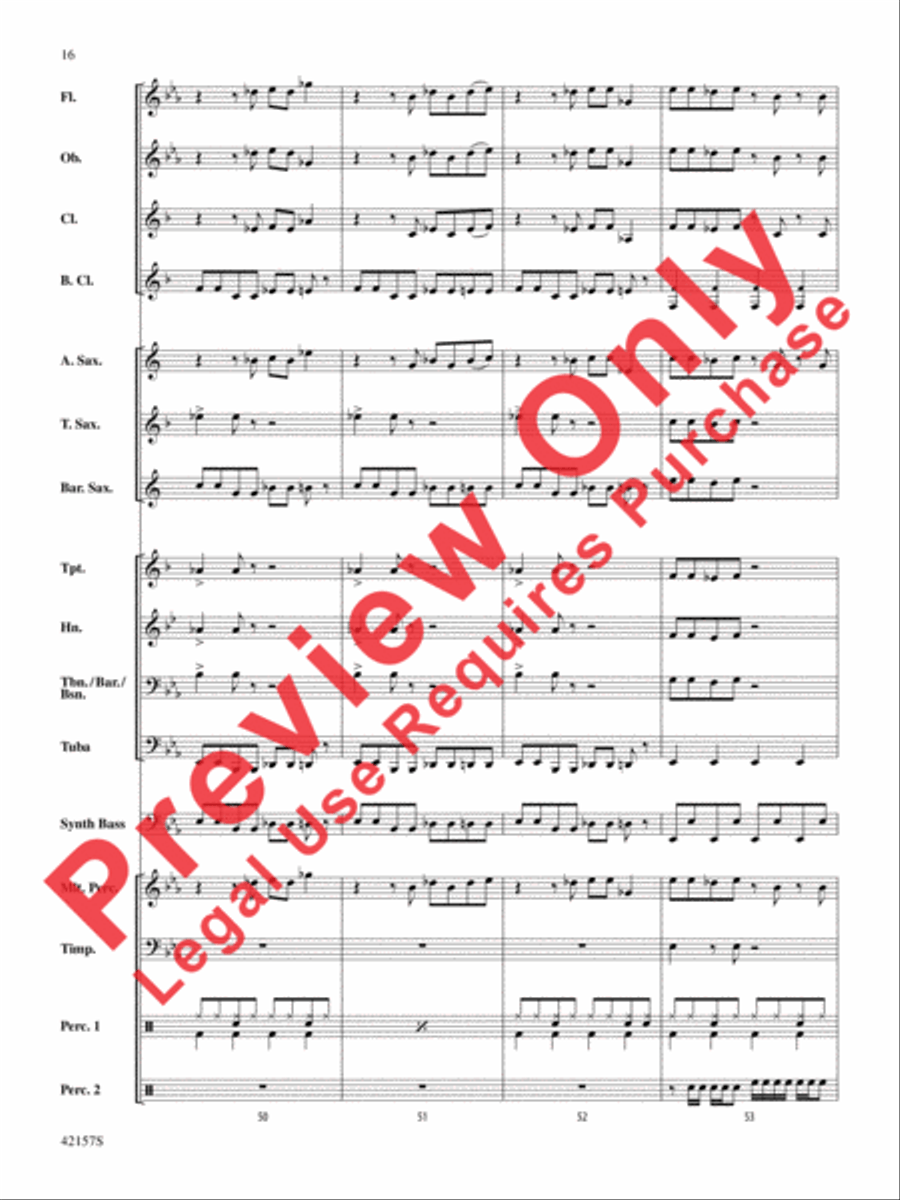 Funkytown Concert Band scores gallery preview page 16
