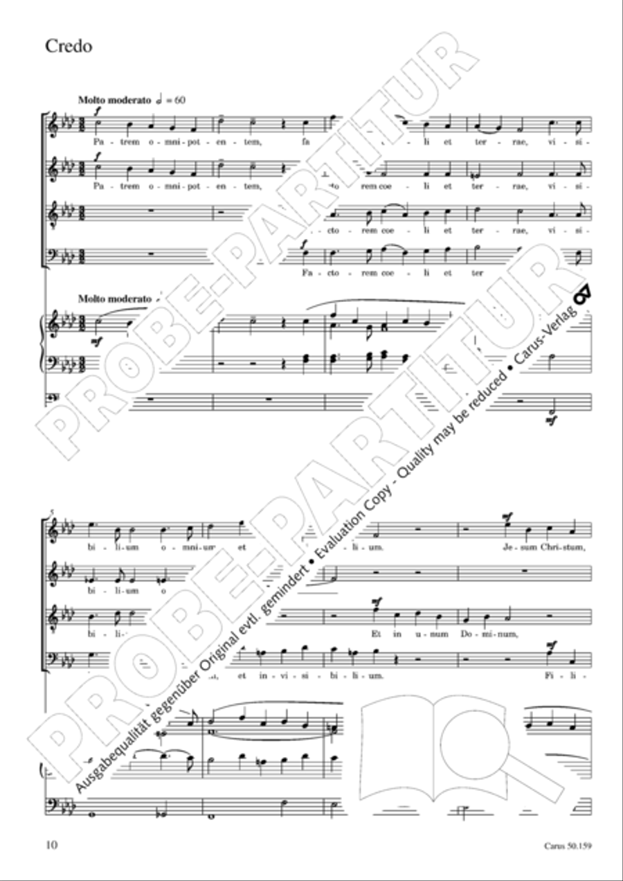 Mass in F Minor (Missa in f) 4-Part scores gallery preview page 11