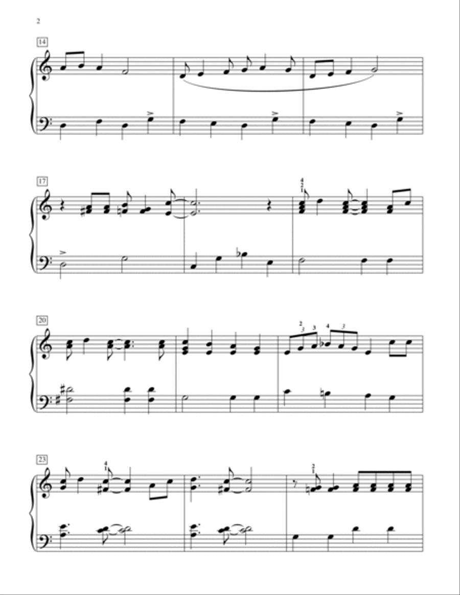 Jingle Bell Rock (arr. John S. Hord) Piano Method scores gallery preview page 2