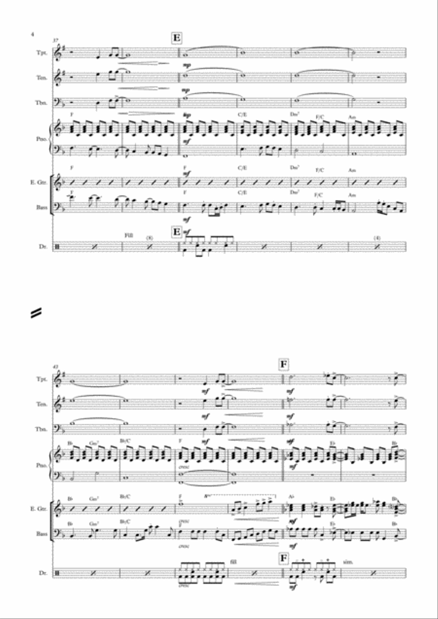 I'll Be There Tenor Saxophone scores gallery preview page 4