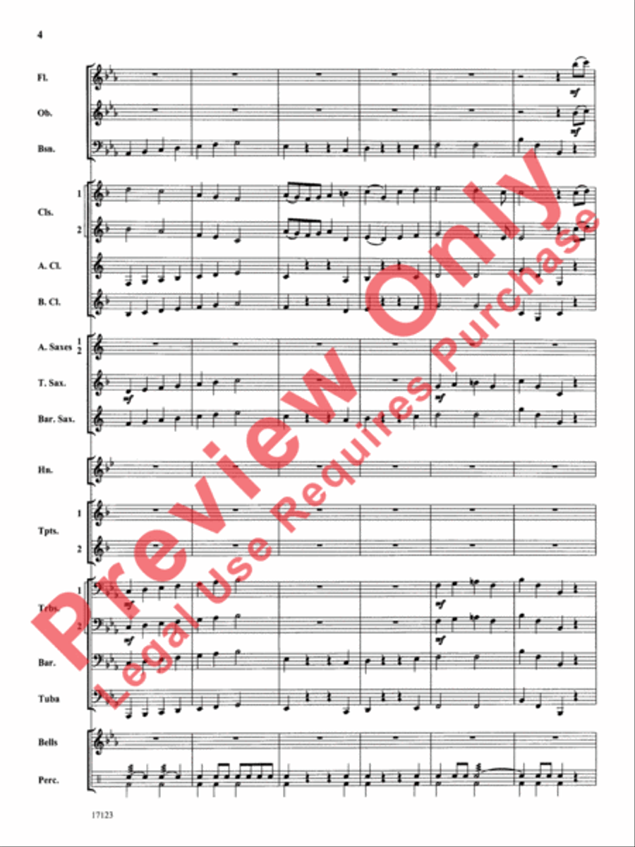 Westbrook March Concert Band scores gallery preview page 5