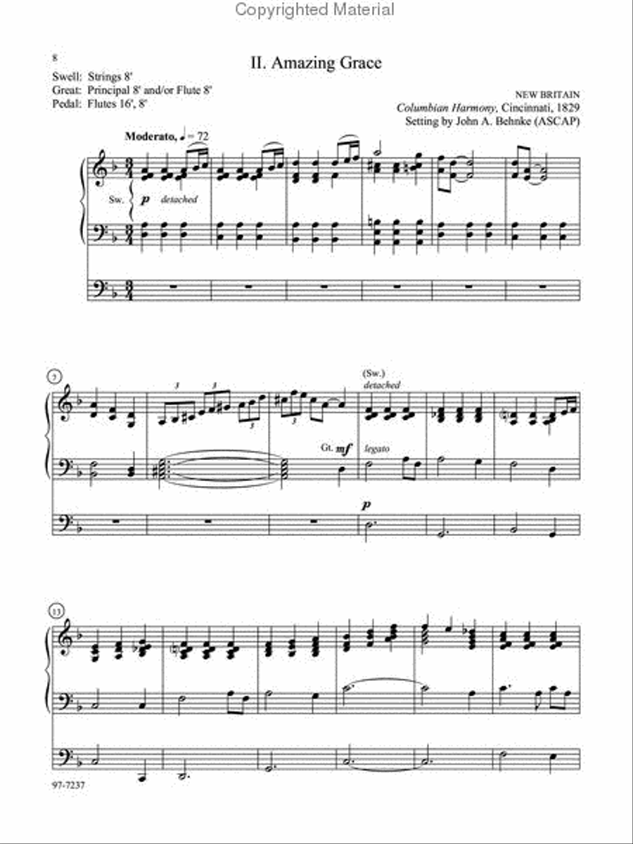 An American Hymn Suite An American Hymn Suite Organ scores gallery preview page 3