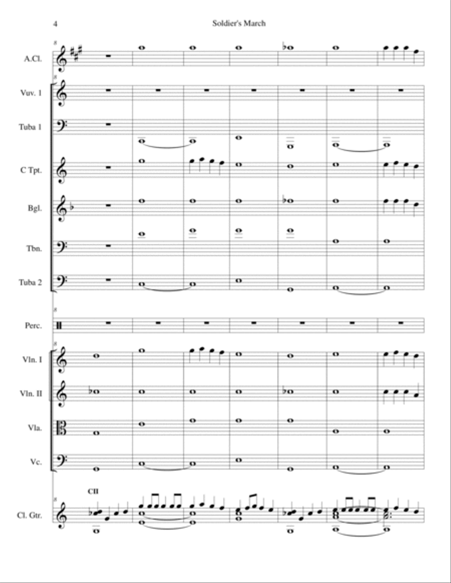 Soldier's March Soldier's March Marching Band scores gallery preview page 4