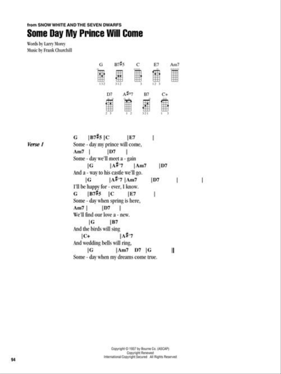 Disney – Strum & Sing Ukulele Ukulele scores gallery preview page 7