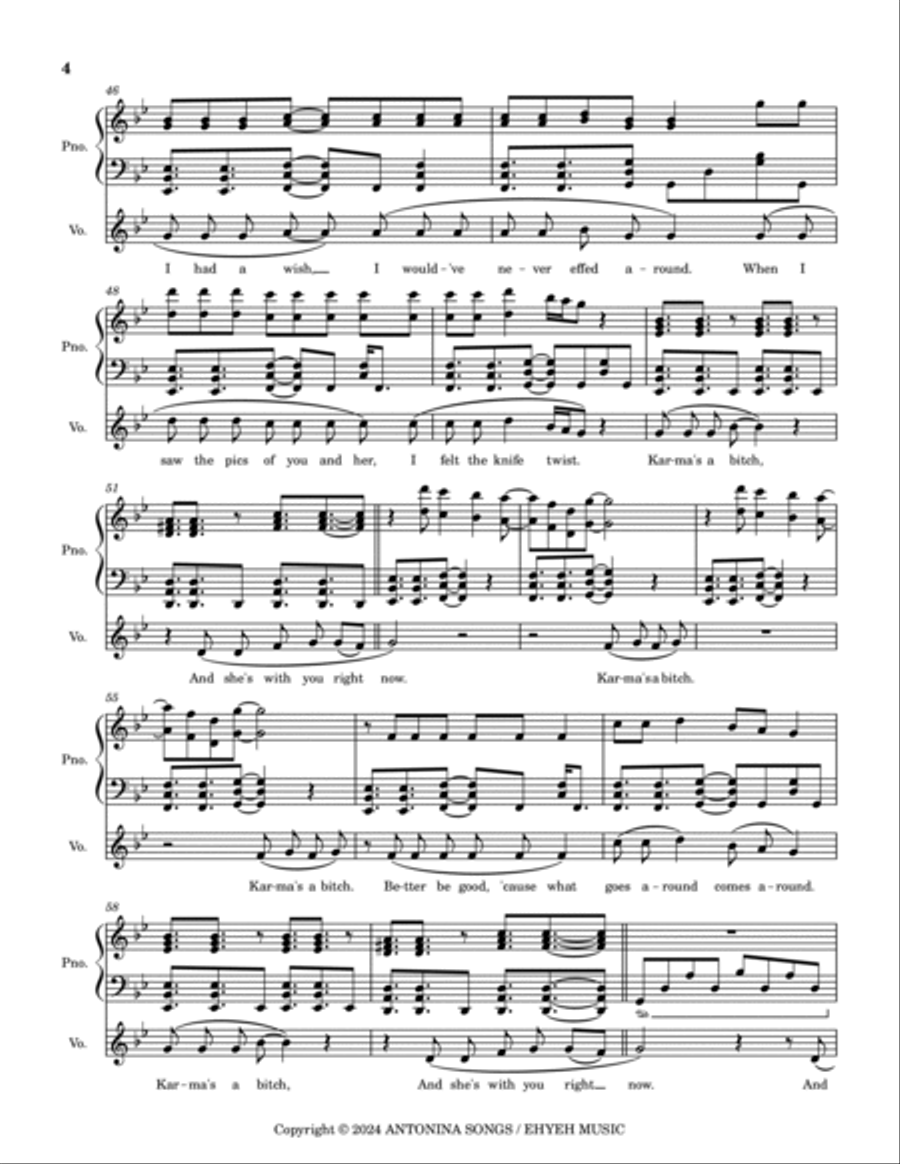 Karma Voice scores gallery preview page 4