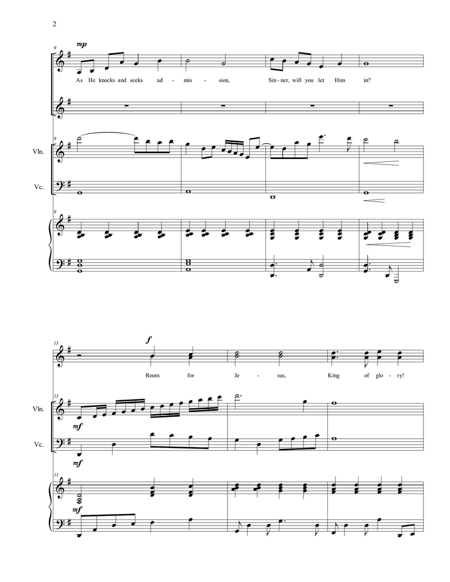 Have You Any Room for Jesus SA scores gallery preview page 2