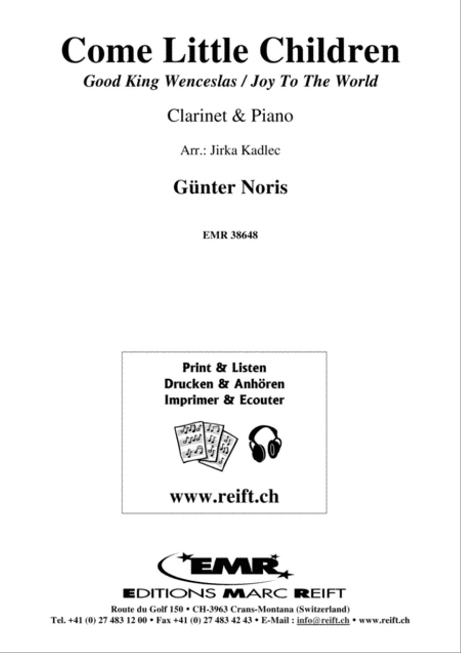 Come Little Children Come Little Children Clarinet Solo scores gallery preview page 1