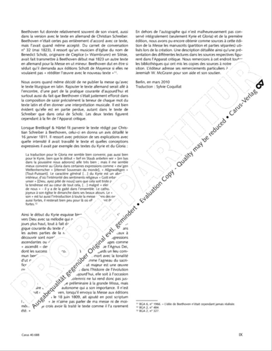 Mass in C Major 4-Part scores gallery preview page 10