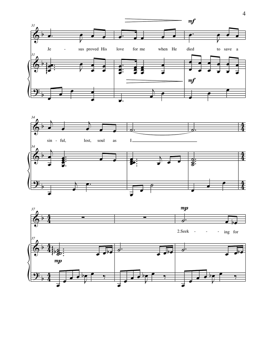 Then Jesus Came to Me Then Jesus Came to Me Vocal Duet scores gallery preview page 4