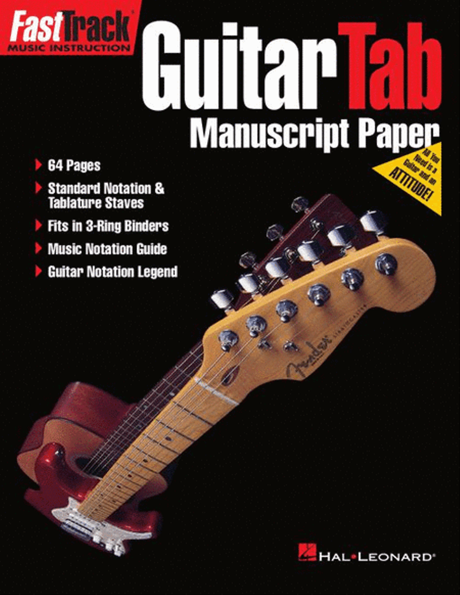 FastTrack Guitar Tab Manuscript Paper