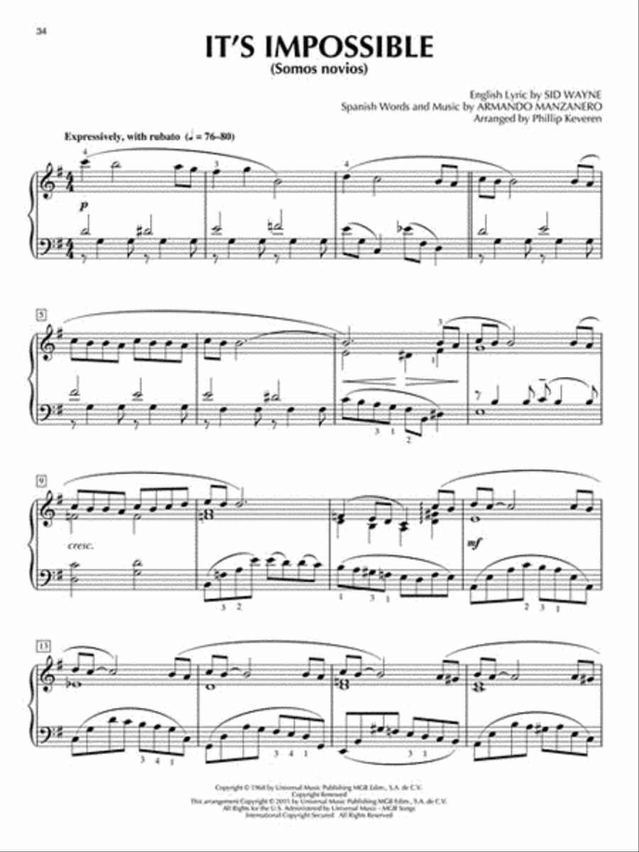 The Great Melodies The Great Melodies Piano Solo scores gallery preview page 4
