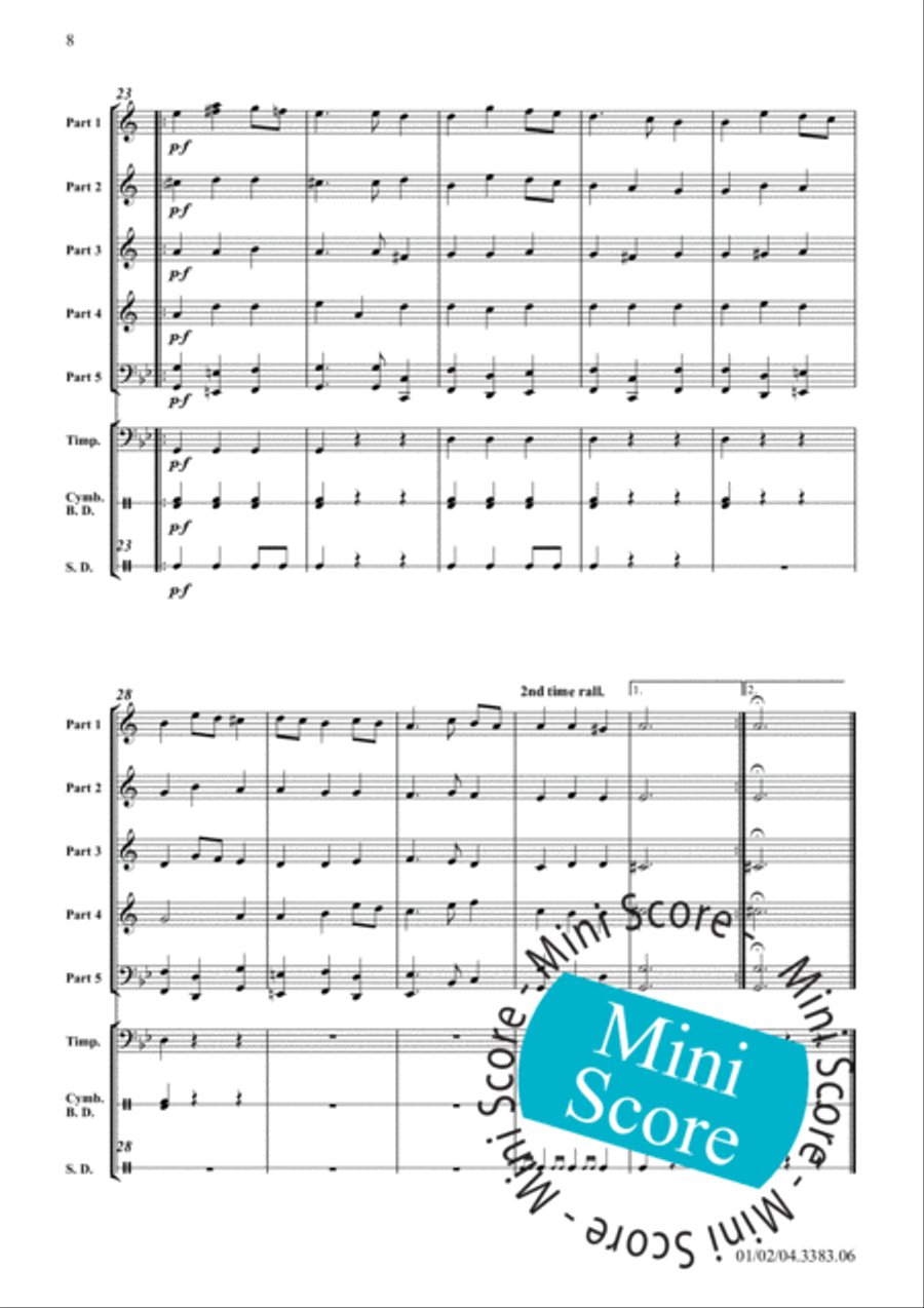 Suite 'Aus dem Lustgarten' Concert Band scores gallery preview page 12