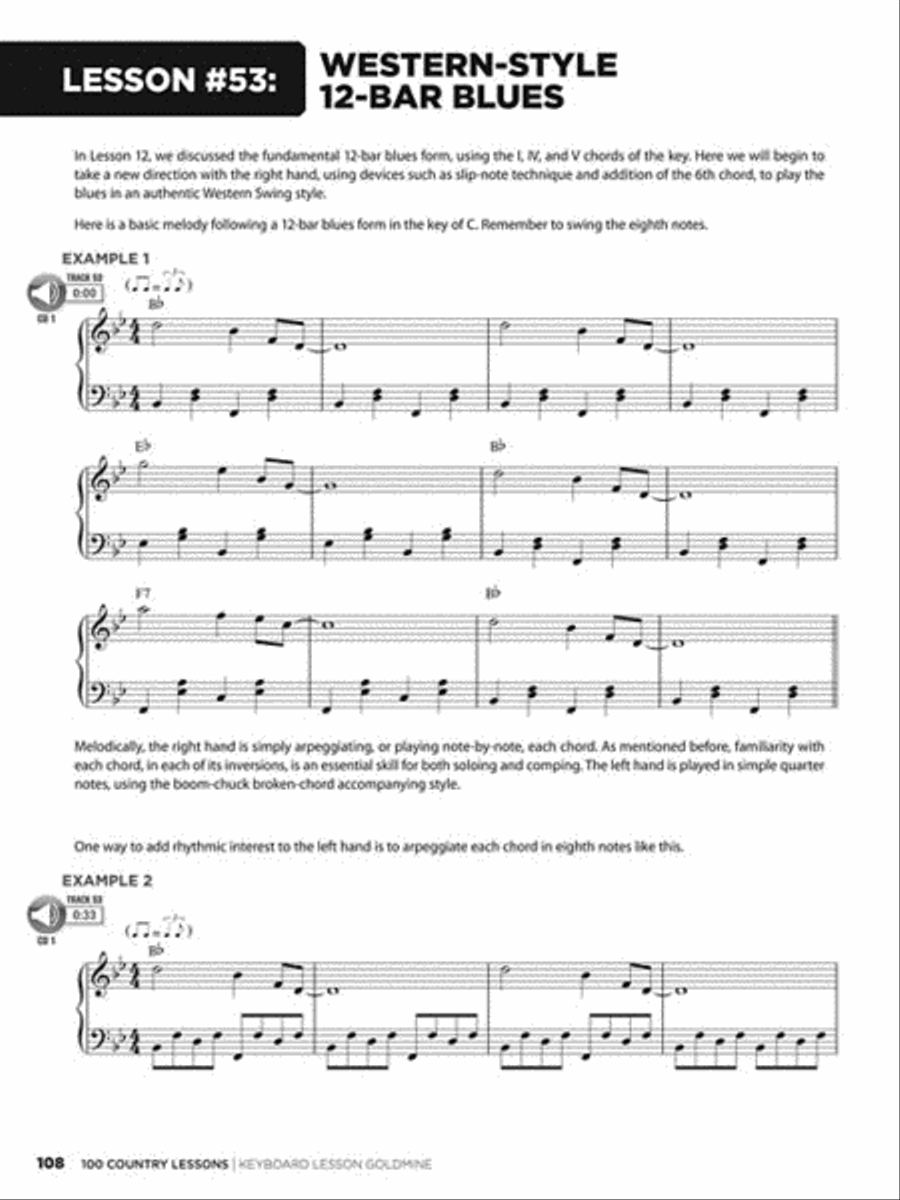 100 Country Lessons 100 Country Lessons Piano Method scores gallery preview page 4
