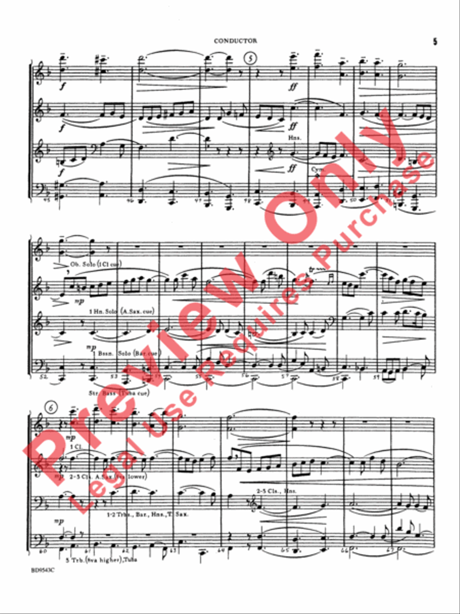 Three Chorale Preludes Three Chorale Preludes Concert Band scores gallery preview page 6