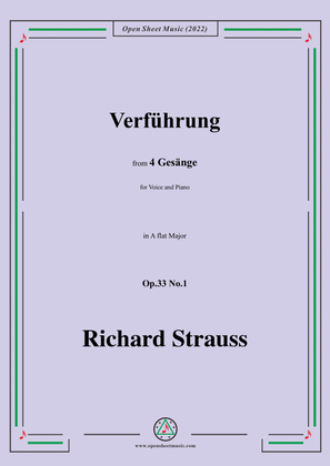 Richard Strauss-Verführung,in A flat Major,Op.33 No.1