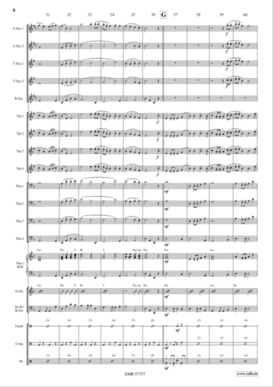 Wellerman Big Band scores gallery preview page 8