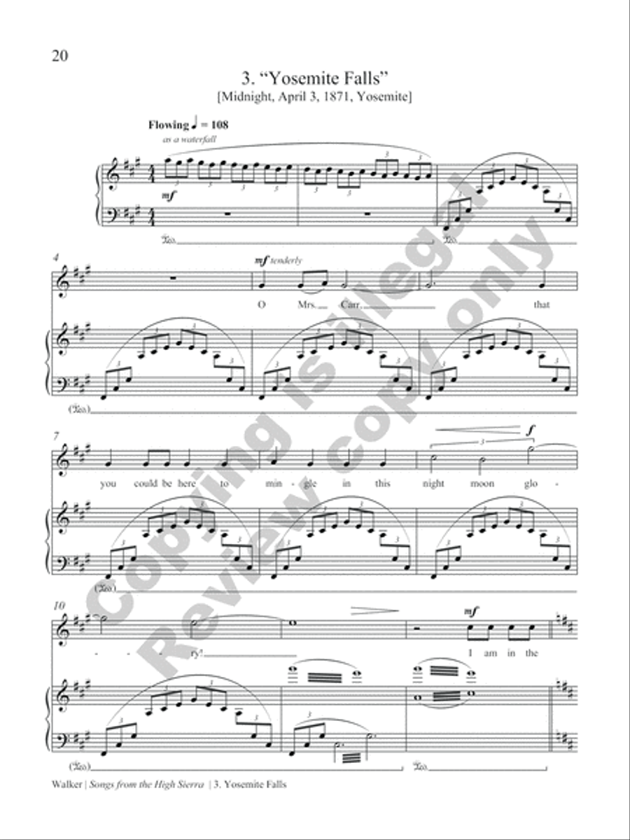 Songs from the High Sierra High Voice scores gallery preview page 10