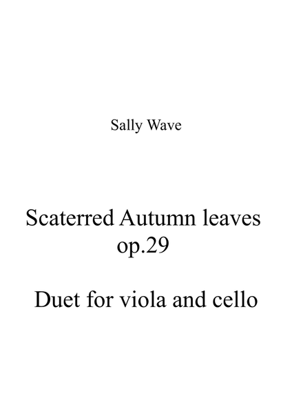 Scaterred Autumn Leaves op. 29 full score