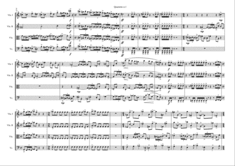 String Quartet no.1 String Quartet scores gallery preview page 2