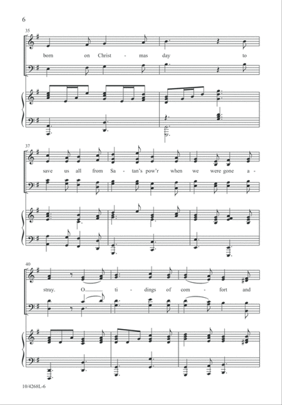 Tidings of Joy! 4-Part scores gallery preview page 7