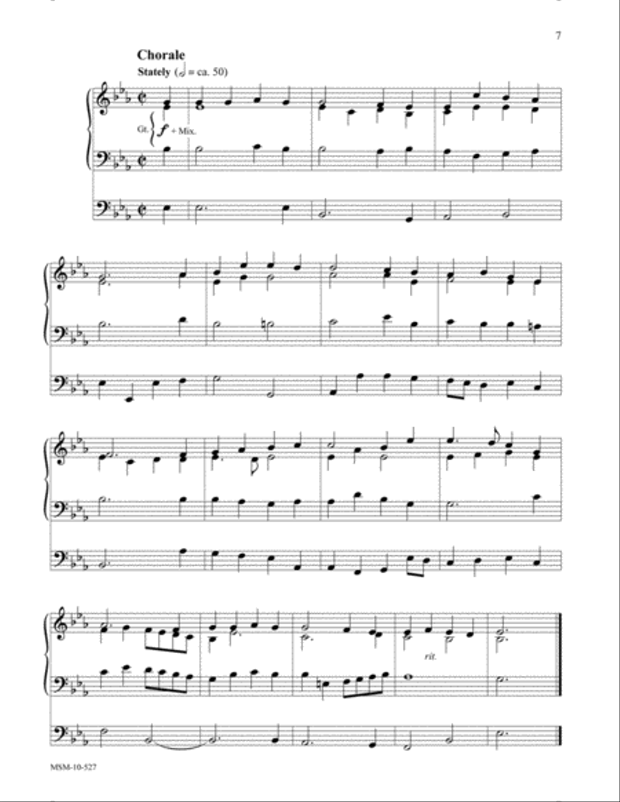 The Church's One Foundation (Suite on Aurelia) Organ scores gallery preview page 5
