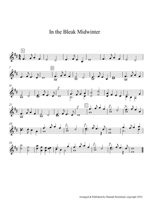 Book cover for In The Bleak Midwinter - Solo Violin