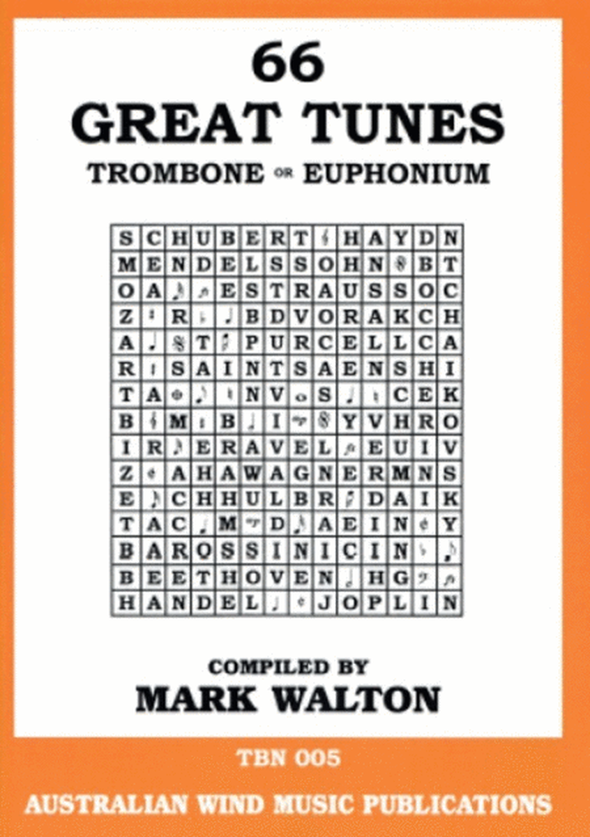 66 Great Tunes Trombone/Euph Book/CD