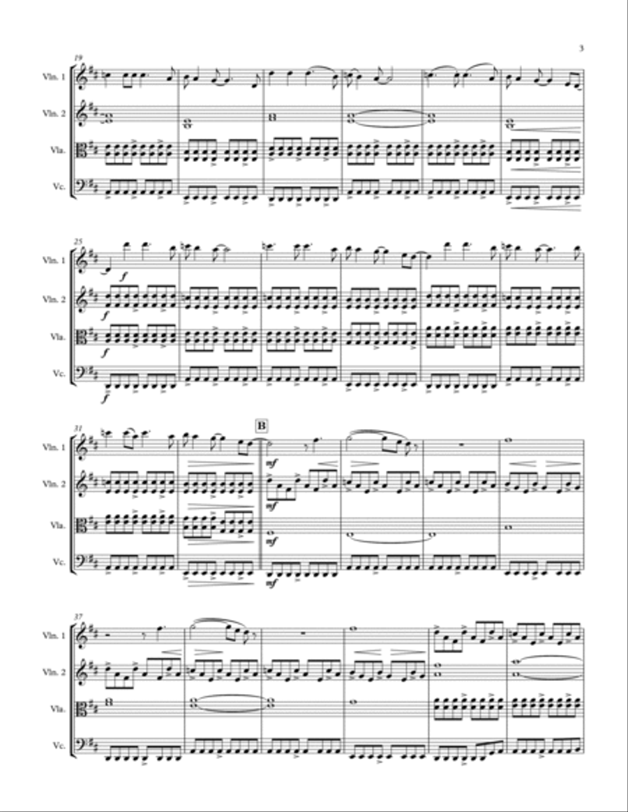 Clocks String Quartet scores gallery preview page 3