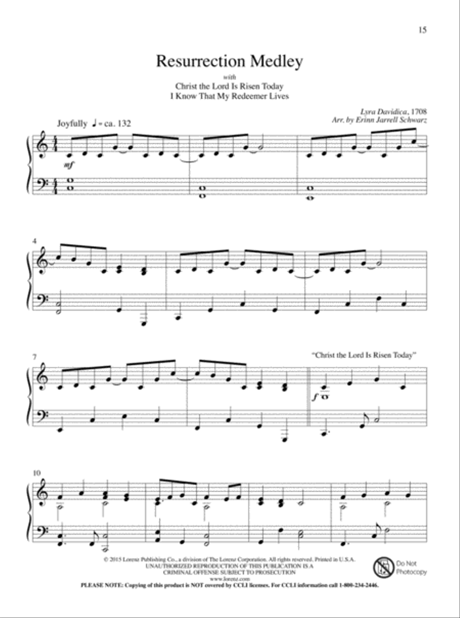 Let All Things Their Creator Bless! Piano Solo scores gallery preview page 8