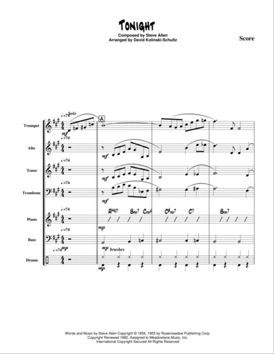 Tonight Jazz Ensemble scores gallery preview page 3