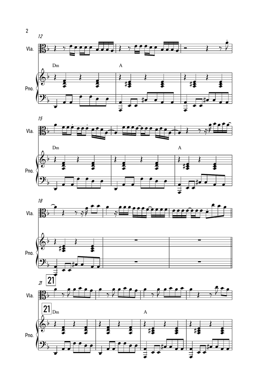 Therefore I Am Viola scores gallery preview page 2