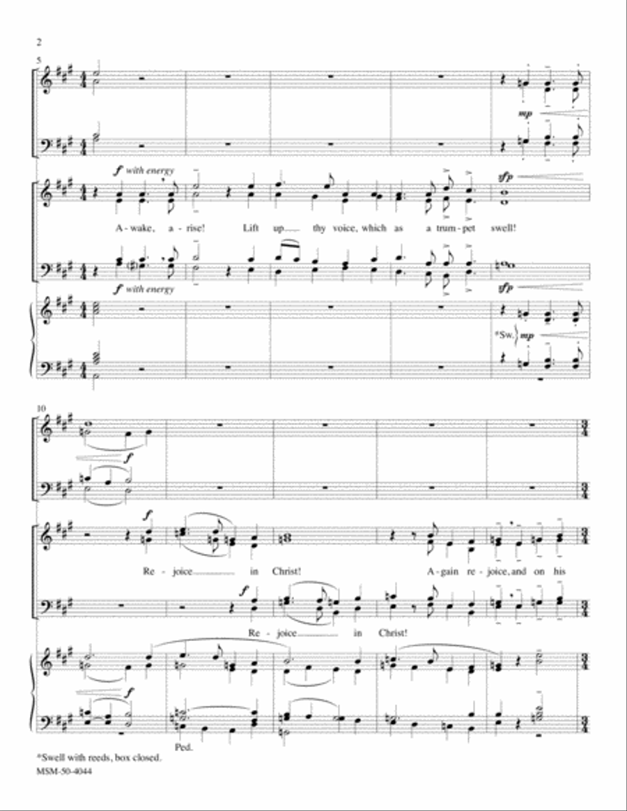 Awake, Arise! Awake, Arise! Choir scores gallery preview page 2