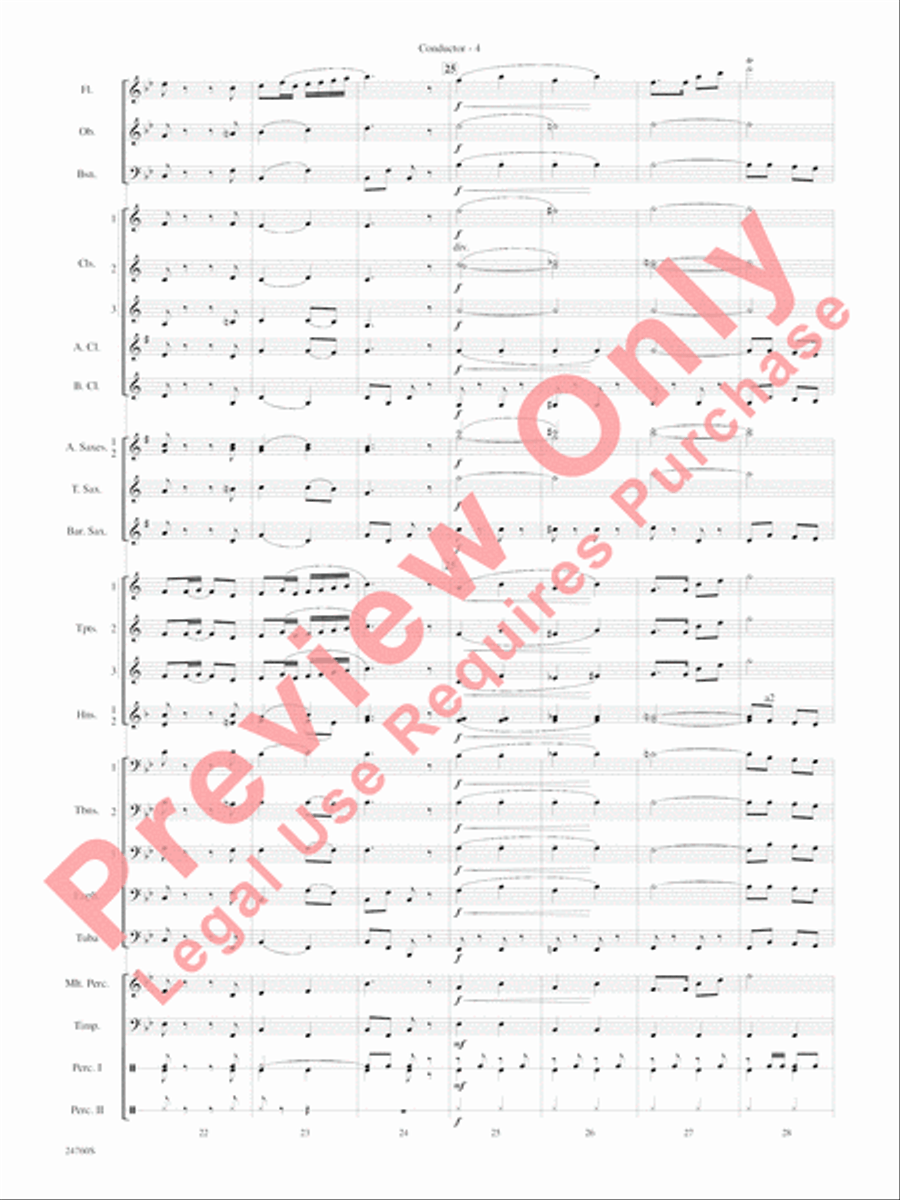 Travelin' Trumpets Concert Band scores gallery preview page 7