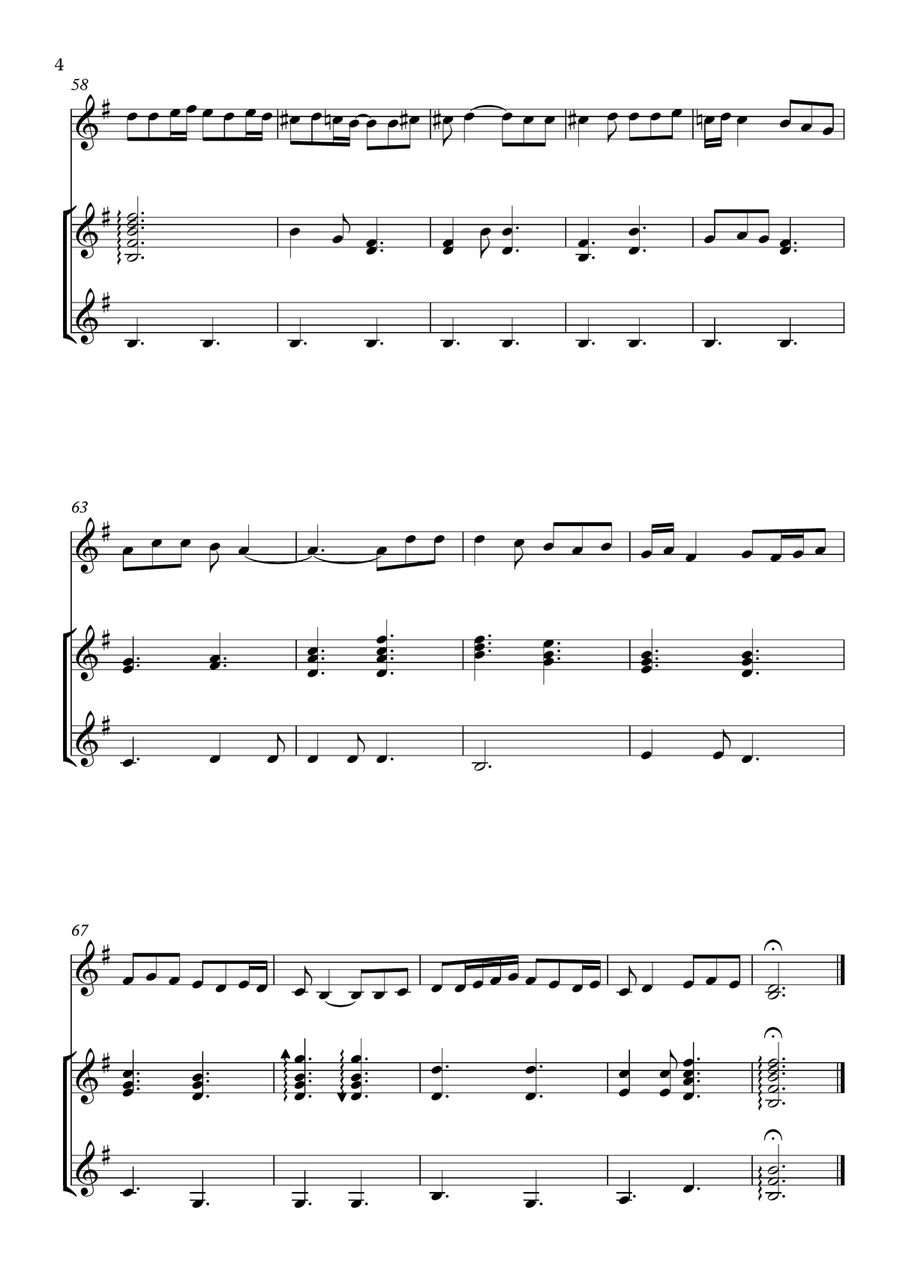 Amar Shonar Bangla Small Ensemble scores gallery preview page 4
