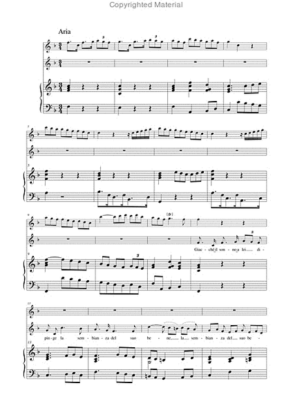 Nel dolce dell’oblio (Pensieri notturni di Filli). Cantata HWV 134 for Soprano, Treble Recorder (Flute, Oboe) and Continuo