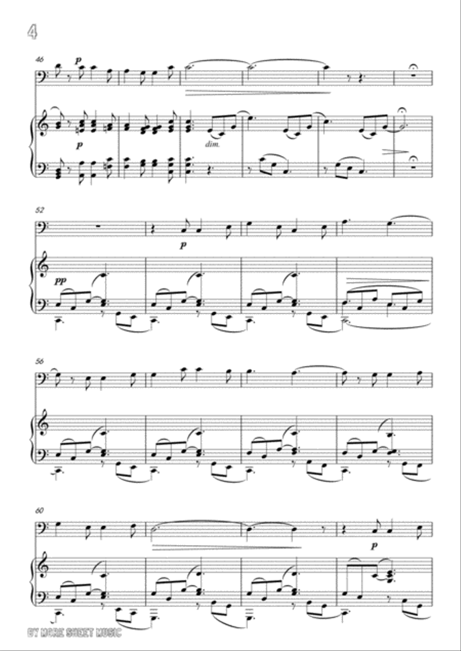 Berlioz-Le jeune pâtre breton,for Cello and Piano Voice scores gallery preview page 6