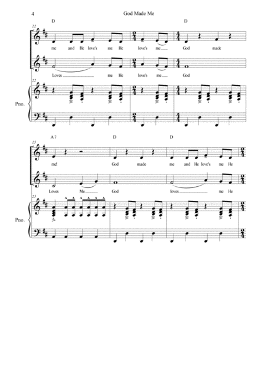 God Made Me SA scores gallery preview page 4