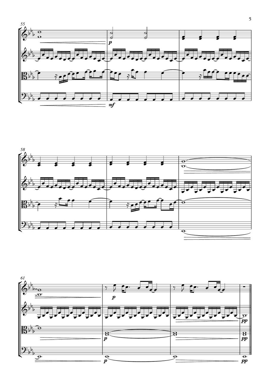 Turning Page Turning Page String Quartet scores gallery preview page 5