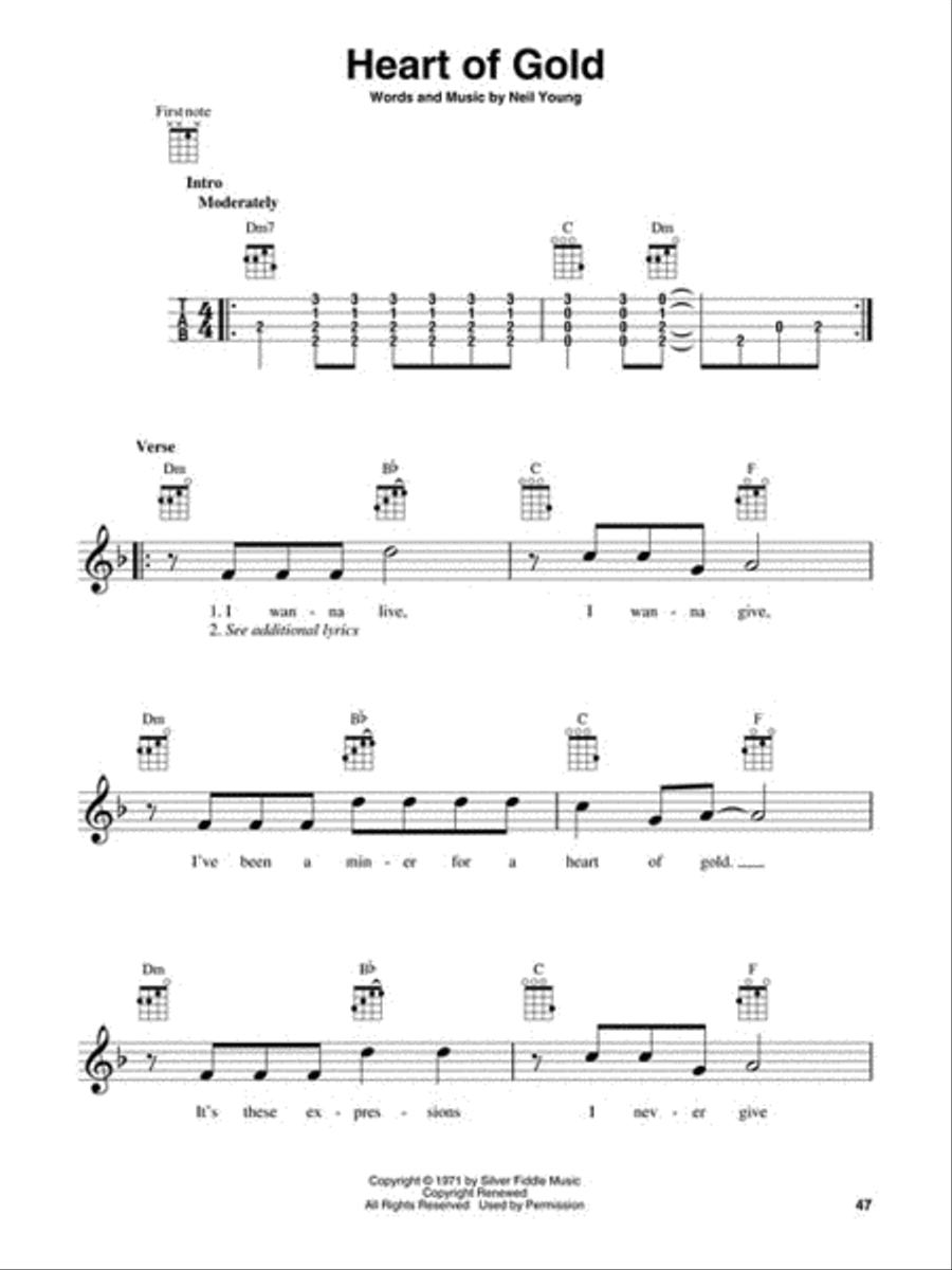 Neil Young – Greatest Hits for Ukulele Ukulele scores gallery preview page 3
