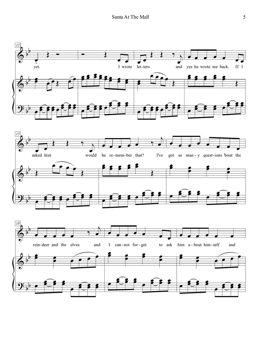 I Don't LIke Winter and Other Songs to Celebrate the Winter Season Voice scores gallery preview page 6