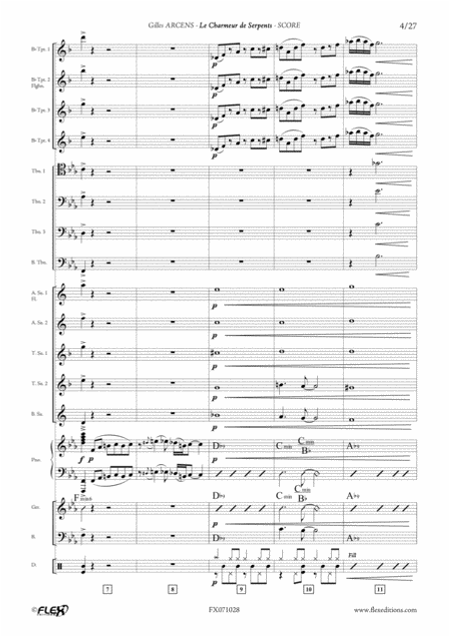 Le Charmeur de Serpents Big Band scores gallery preview page 4