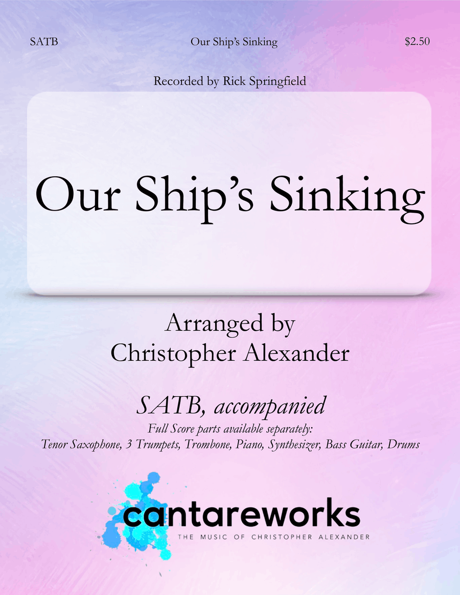 Our Ship S Sinking 4-Part scores gallery preview page 1