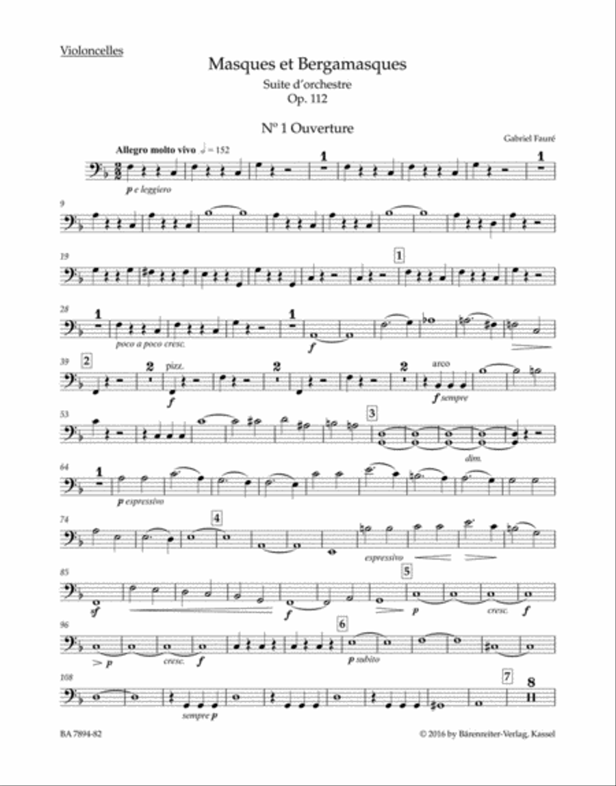 Masques et Bergamasques, op. 112 N 185b School and Community scores gallery preview page 1