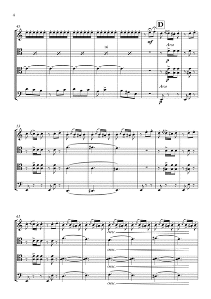 La Boda de Luis Alonso - G. Gimenez - For Cello Quartet (Full Score and Parts) image number null