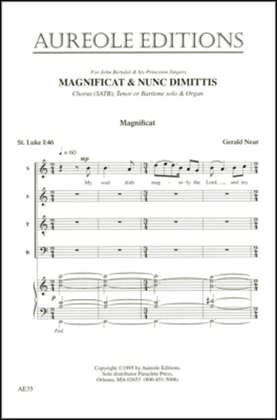 Book cover for Magnificat & Nunc Dimittis (Princeton Service)