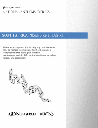 Book cover for South Africa National Anthem: Nkosi Sikelel' iAfrika